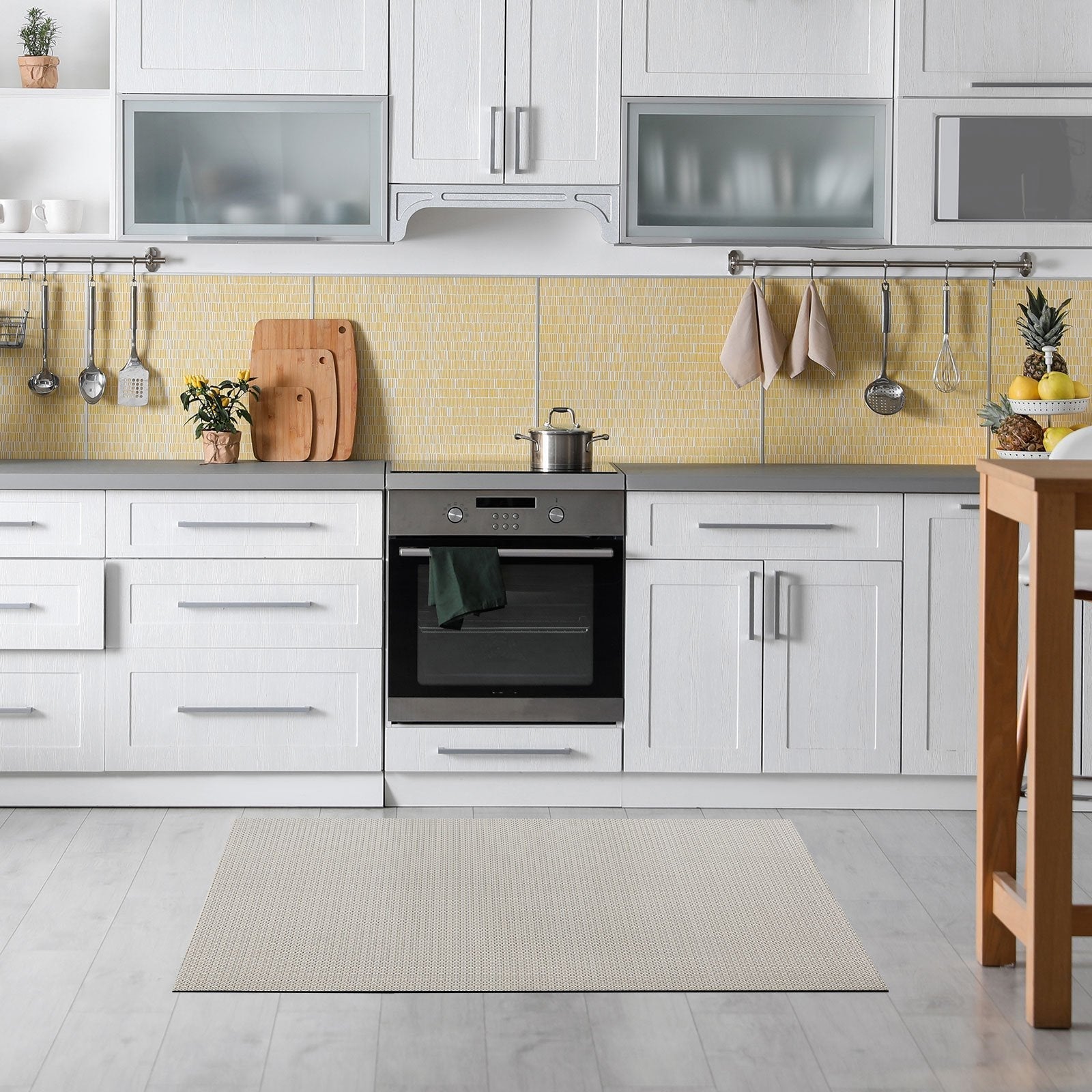 ✂ Vinyl Kitchen Runner Mat | Vinyl Kitchen Rug | Non-slip, UV-Resistant | Easy Care