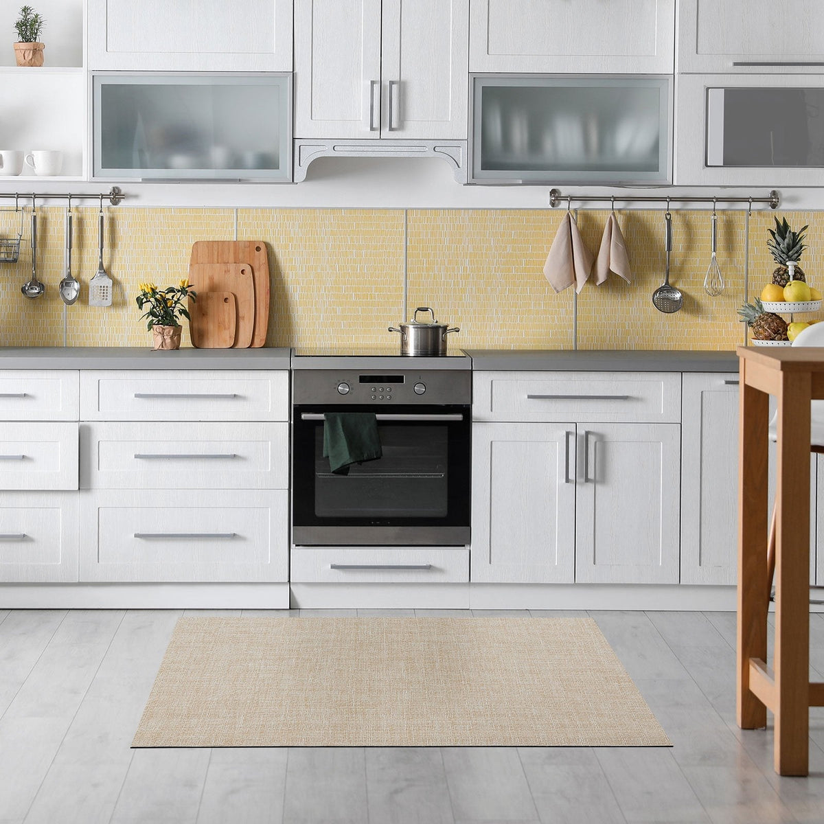 ✂ Vinyl Kitchen Runner Mat | Vinyl Kitchen Rug | Non-slip, UV-Resistant | Easy Care