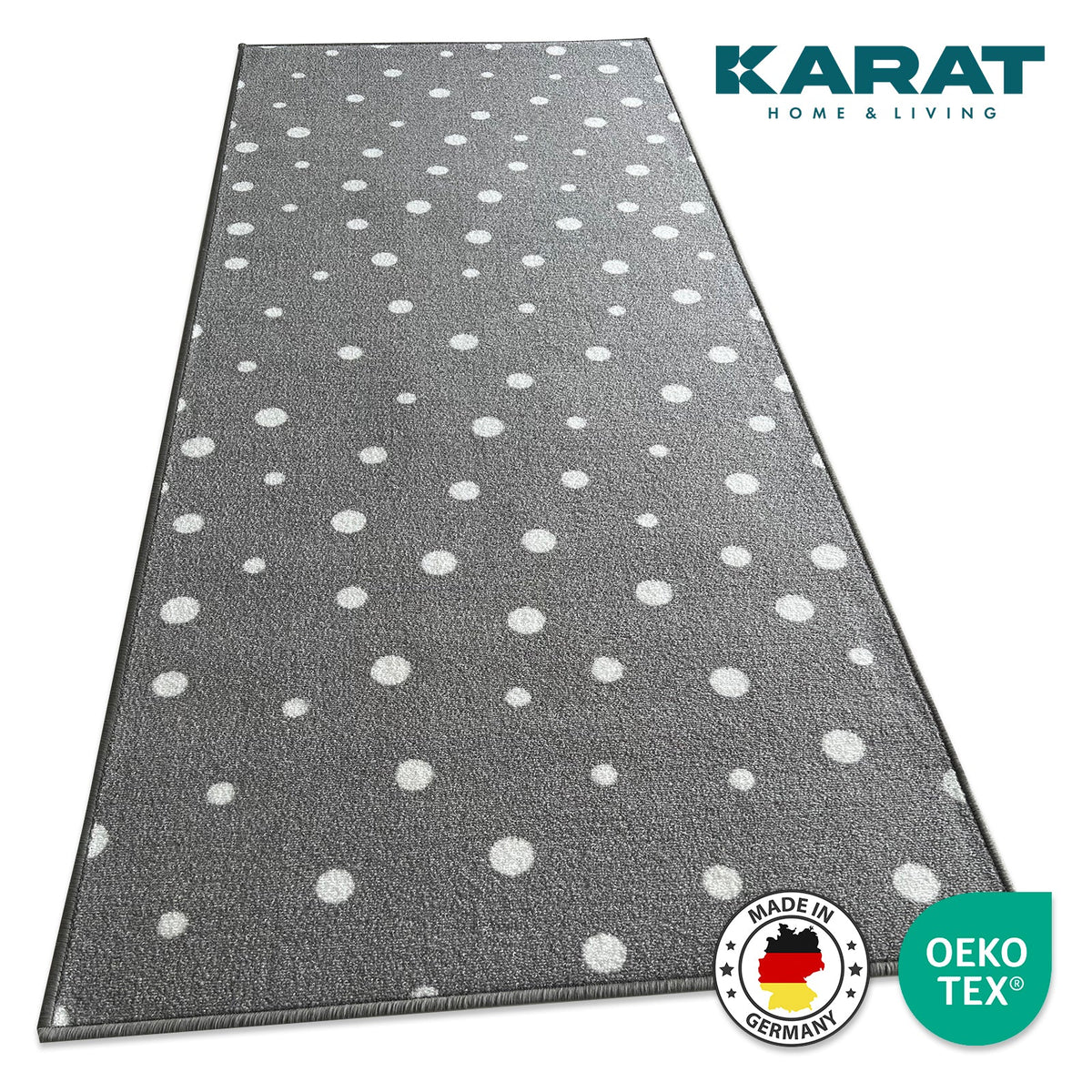 ✂ Carpet runner Dots&Stars | Children's carpet for boys and girls | Robust and easy-care | In two designs