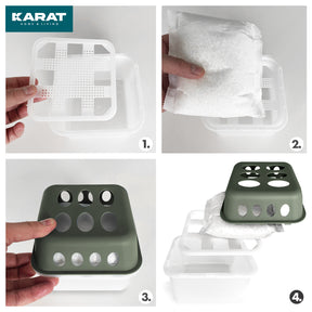 SET of 4 dehumidifiers | Room dehumidifier in 6 colours and 2 designs | Refillable & reusable