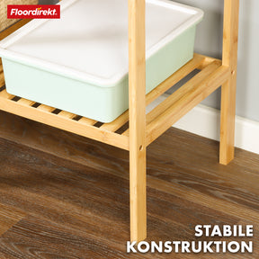 Bamboo standing shelf | Lowa | Ideal for creatively arranging your home accessories | Available in 3 sizes