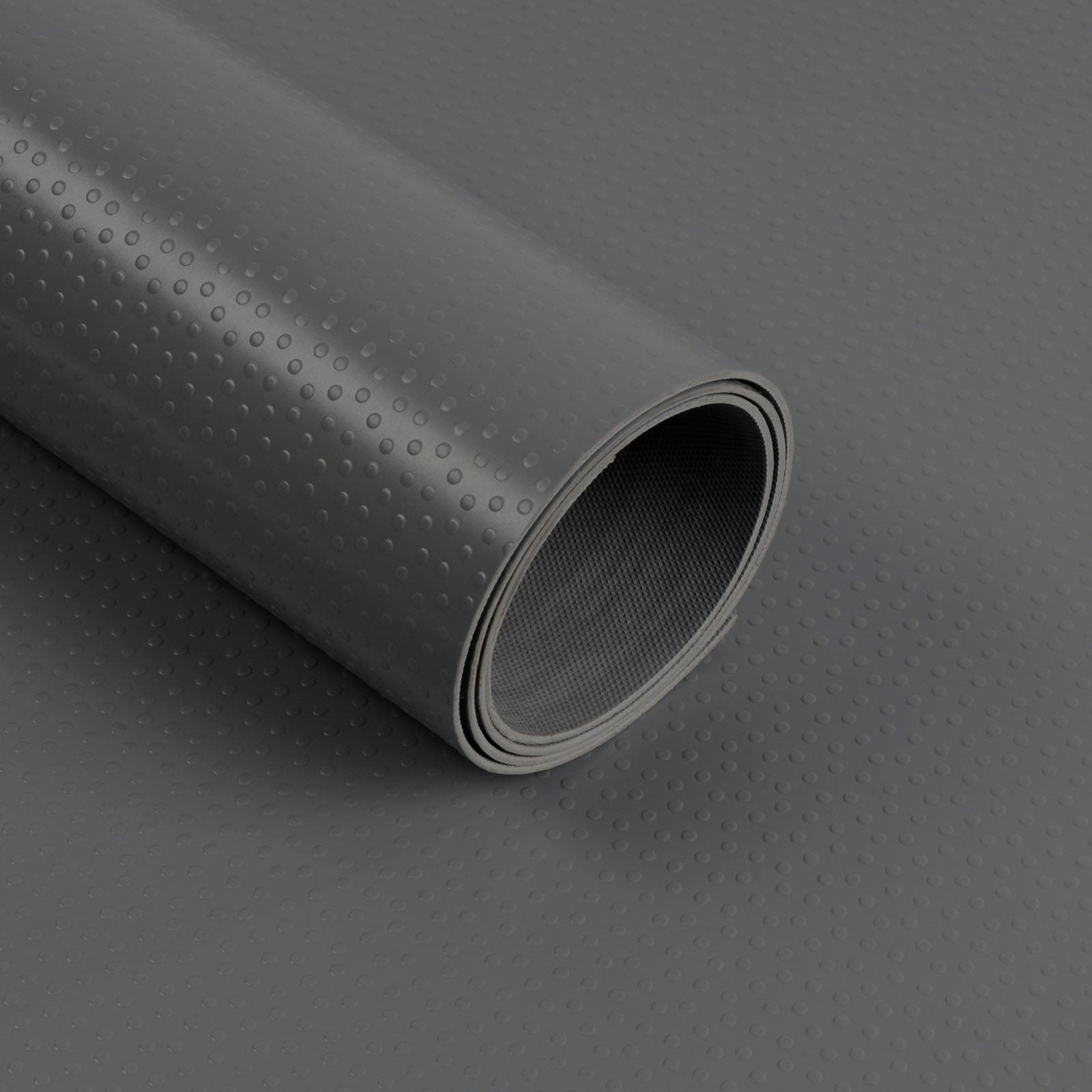 ✂ PVC flooring | Dots | Dark grey | Non-slip, low abrasion & easy to clean | Thickness: 2 mm