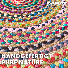 Jute Carpet Pune | Round | Handwoven | Natural Fibres | Various Sizes