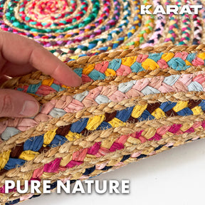 Jute Carpet Pune | Round | Handwoven | Natural Fibres | Various Sizes