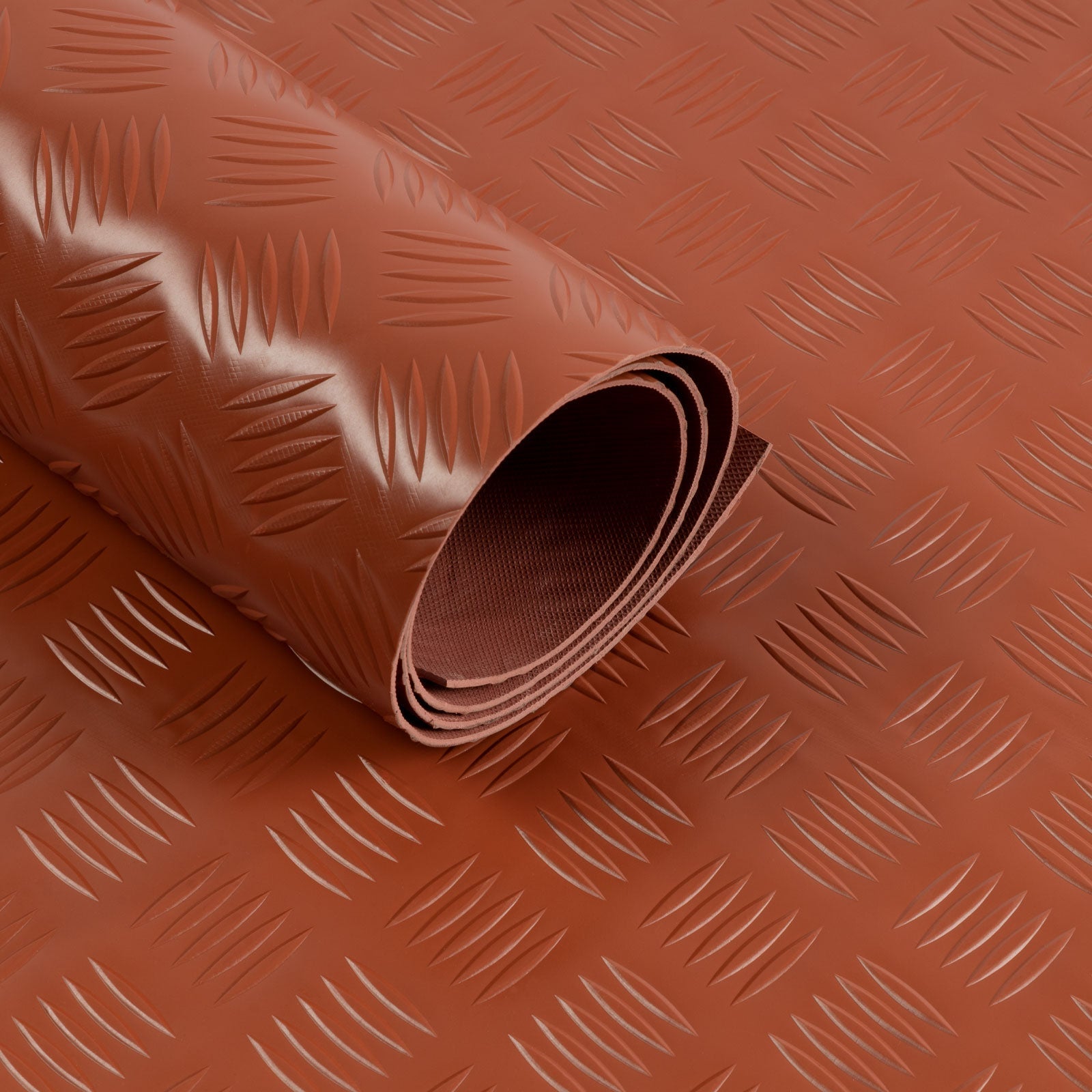 ✂ PVC Vinyl Flooring | Checker Plate | Various Colours | Thickness: 2 mm