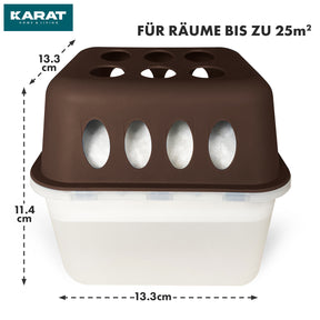 SET of 4 dehumidifiers | Room dehumidifier in 6 colours and 2 designs | Refillable & reusable