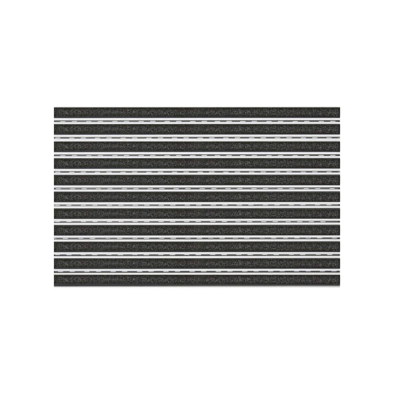✂ Entrance Mat Aluflex JR Carpet | 10 mm | Textile-Ribbed | UV-Resistant