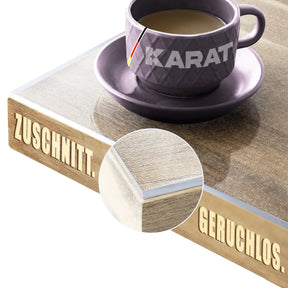 Transparent matt table cover with straight cut | Imperial | Non-slip, waterproof protective cover for tables | Customised to size