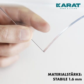 Transparent table film with straight cut | Crystal | Crystal clear protective film for tables | Customised cutting