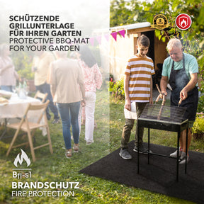 BBQ Mat Dalton | Barbecue Protection Mat | Outdoor Mats for the Barbecue | Fire Retardant