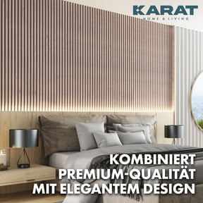 Wood-look acoustic panels | Timeless design for pleasant room acoustics | Available in 3 designs and 2 sizes