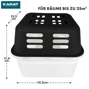 SET of 4 dehumidifiers | Room dehumidifier in 6 colours and 2 designs | Refillable & reusable
