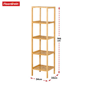 Bamboo standing shelf | Lowa | Ideal for creatively arranging your home accessories | Available in 3 sizes