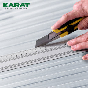 Polycarbonate Sheet | Double Wall Sheeting | 60.5 x 121 cm | For DIY, Roofing and Construction