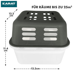 SET of 4 dehumidifiers | Room dehumidifier in 6 colours and 2 designs | Refillable & reusable