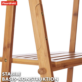 Bamboo towel rail | Minnesota | Folding towel rail with shelves