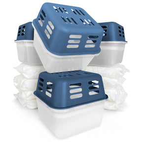 SET of 4 dehumidifiers | Room dehumidifier in 6 colours and 2 designs | Refillable & reusable