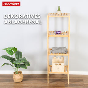 Bamboo standing shelf | Lowa | Ideal for creatively arranging your home accessories | Available in 3 sizes