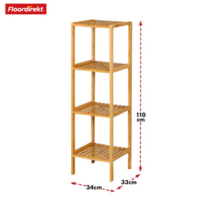 Bamboo standing shelf | Lowa | Ideal for creatively arranging your home accessories | Available in 3 sizes