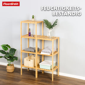 Bamboo standing shelf | Lowa | Ideal for creatively arranging your home accessories | Available in 3 sizes