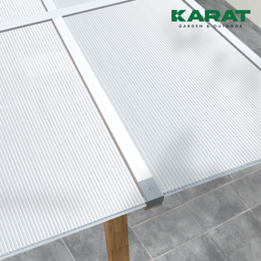 Polycarbonate Sheet | Double Wall Sheeting | 60.5 x 121 cm | For DIY, Roofing and Construction