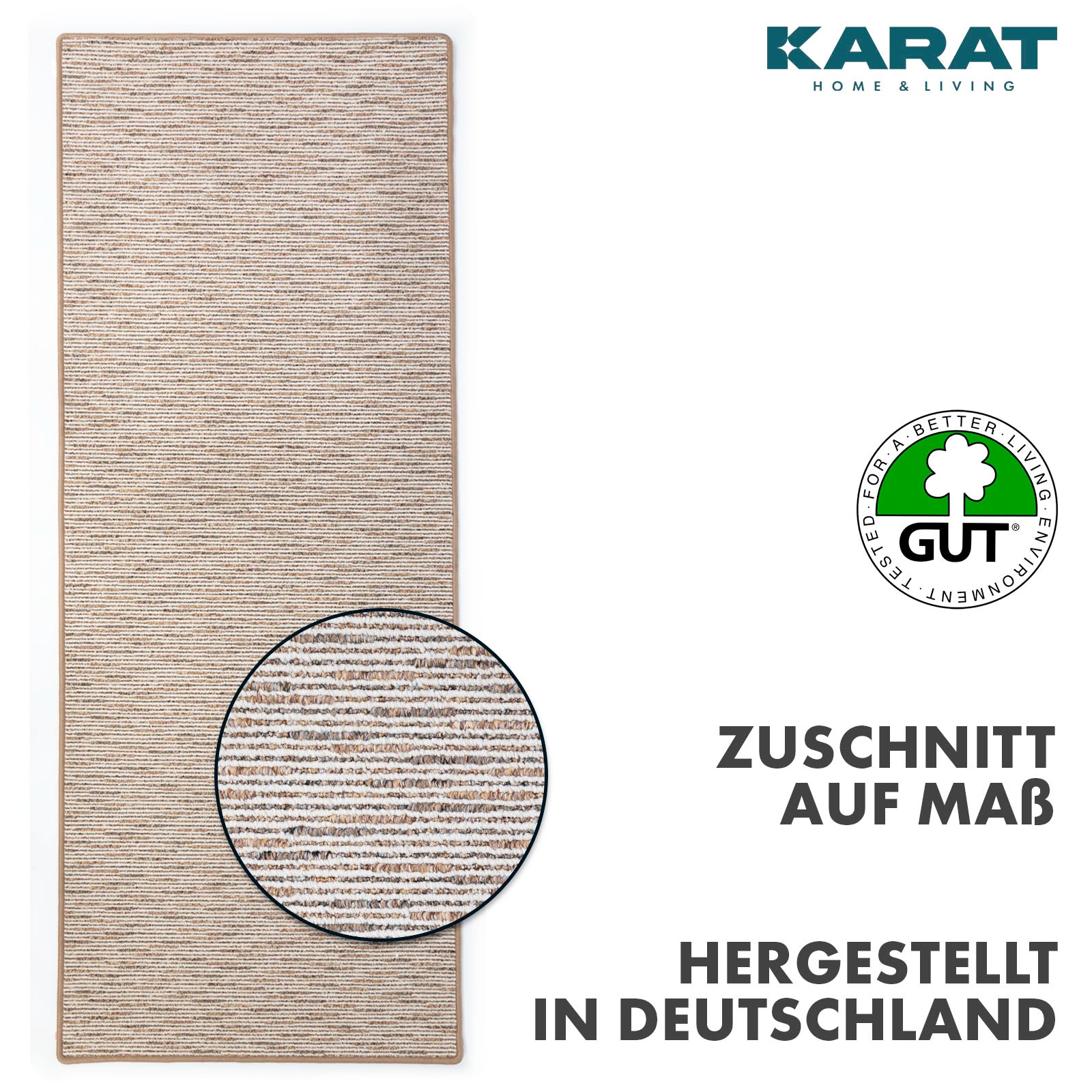 Carpet Runner | Geneva | Modern Hallway Runner for Living Room, Hallway & Bedroom