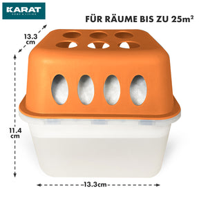 SET of 4 dehumidifiers | Room dehumidifier in 6 colours and 2 designs | Refillable & reusable