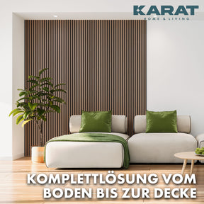 Wood-look acoustic panels | Timeless design for pleasant room acoustics | Available in 3 designs and 2 sizes