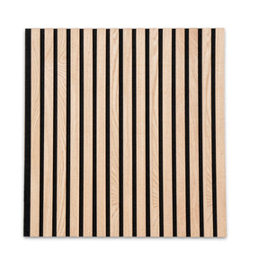 Wood-look acoustic panels | Timeless design for pleasant room acoustics | Available in 3 designs and 2 sizes