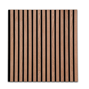Wood-look acoustic panels | Timeless design for pleasant room acoustics | Available in 3 designs and 2 sizes