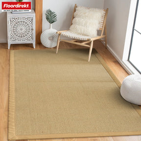 Sisal rug | Bombay | With non-slip backing & cotton border | In many sizes