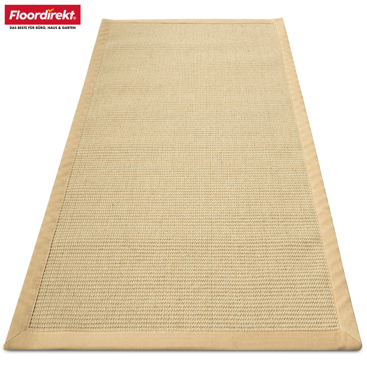 Jute rug | Bombay | With non-slip backing & cotton border | In many sizes