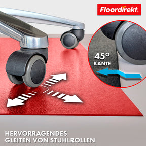 Floor protection mat with bevelled edge in various colours | Kleopatra | Optimum protection for your floors | In many sizes and colours