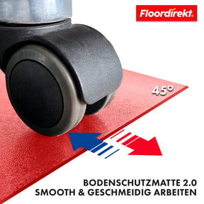 Floor protection mat with bevelled edge in various colours | Kleopatra | Optimum protection for your floors | In many sizes and colours