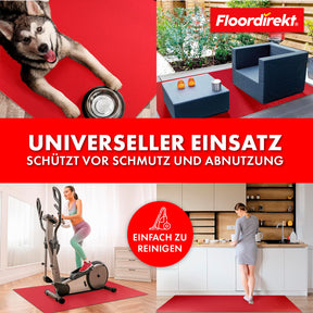Floor protection mat with bevelled edge in various colours | Kleopatra | Optimum protection for your floors | In many sizes and colours