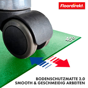 Floor protection mat with bevelled edge in various colours | Kleopatra | Optimum protection for your floors | In many sizes and colours
