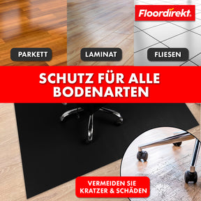 Floor protection mat with bevelled edge in various colours | Kleopatra | Optimum protection for your floors | In many sizes and colours