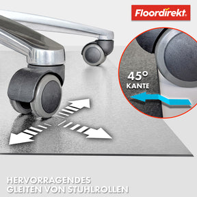 Floor protection mat with bevelled edge in various colours | Kleopatra | Optimum protection for your floors | In many sizes and colours