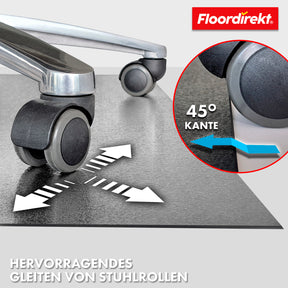 Floor protection mat with bevelled edge in various colours | Kleopatra | Optimum protection for your floors | In many sizes and colours