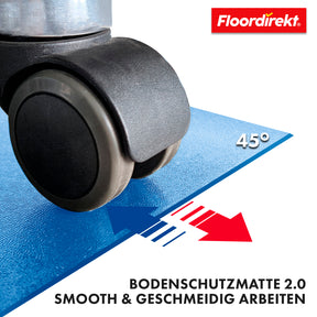 Floor protection mat with bevelled edge in various colours | Kleopatra | Optimum protection for your floors | In many sizes and colours