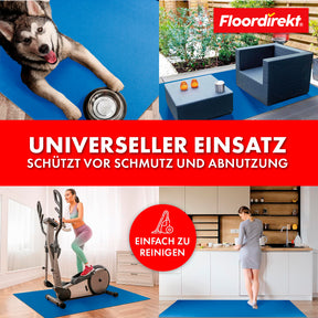 Floor protection mat with bevelled edge in various colours | Kleopatra | Optimum protection for your floors | In many sizes and colours