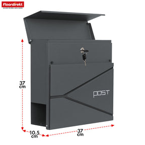 Letter box | Armand | Weatherproof steel letter box with C4 slot and newspaper compartment