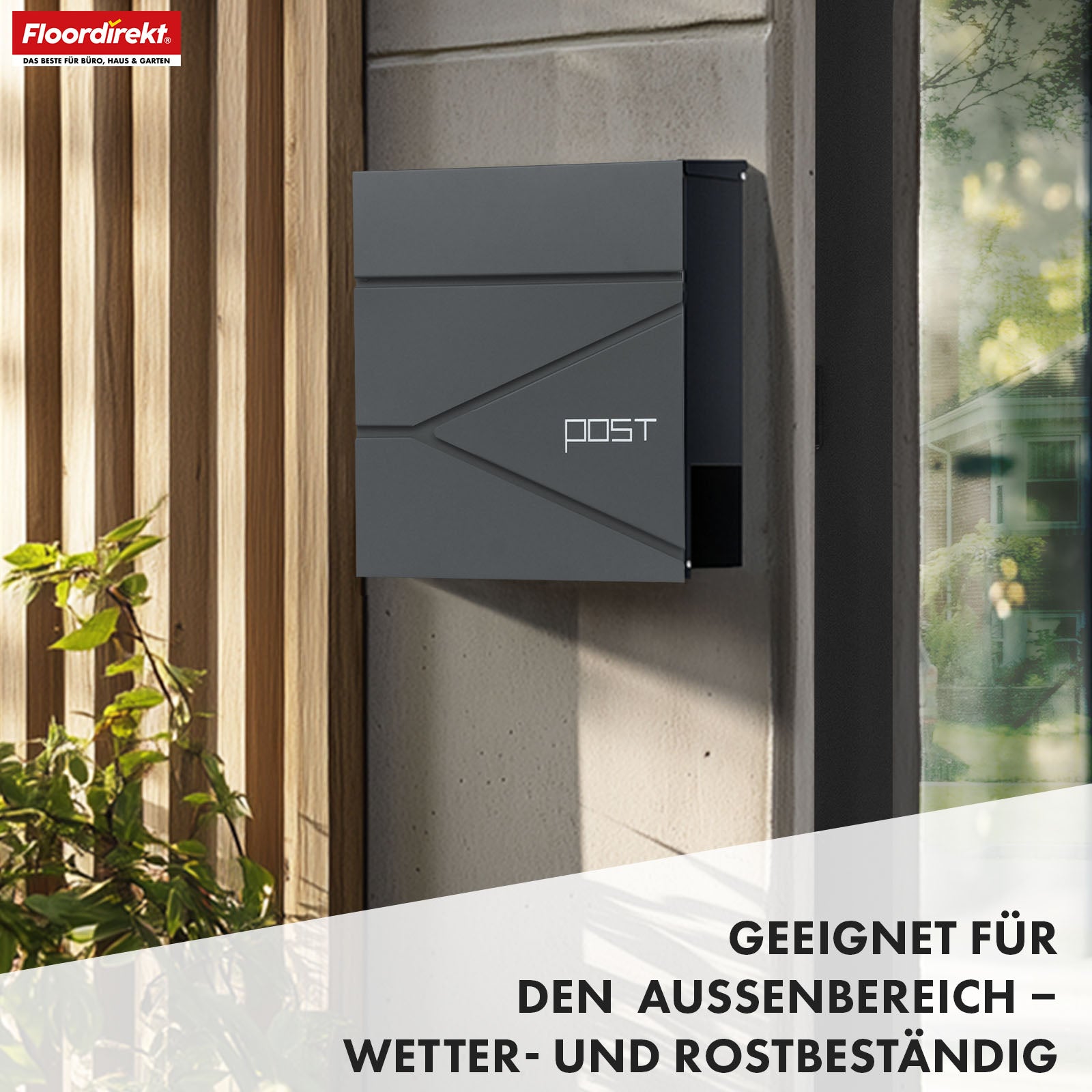 Letter box | Armand | Weatherproof steel letter box with C4 slot and newspaper compartment