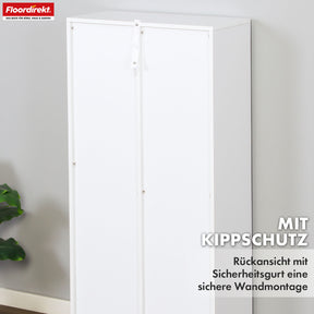 Bookcase | Arkansas | White MDF standing shelf with 5-9 shelves for books and home accessories