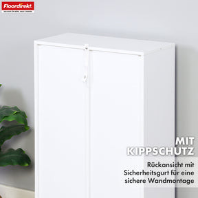 Bookcase | Arkansas | White MDF standing shelf with 5-9 shelves for books and home accessories