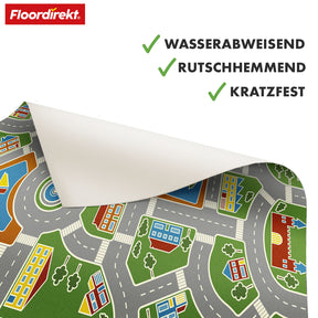 CV flooring | Roadtrip 547M | Vinyl flooring for children with road landscape