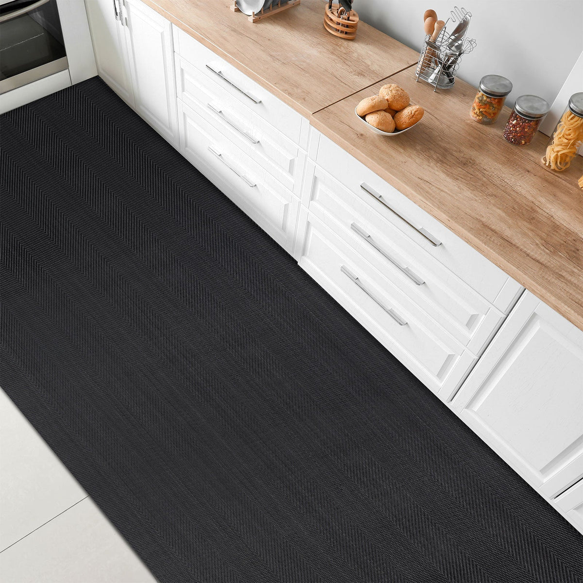 ✂ Kitchen Runner Catania | Vinyl Hallway Rug | Non-slip | Easy Care | Customised Size