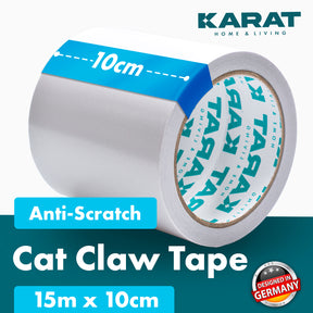 Cat scratch protection | self-adhesive scratch film | training tape | furniture protection | transparent | 15 m x 10 cm