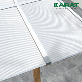 Polycarbonate Sheet | Double Wall Sheeting | 60.5 x 121 cm | For DIY, Roofing and Construction