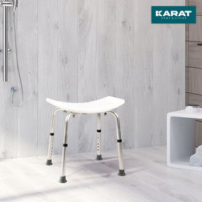 Shower and bath stool Noah Plus | Height-adjustable | Non-slip rubber feet | Load capacity up to 136 kg